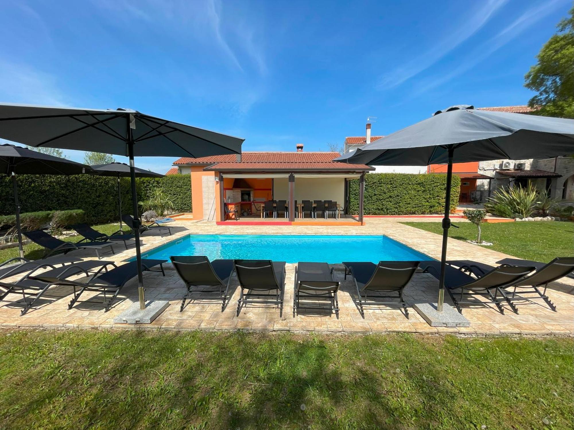 Villa Antonci-18, Pool, 3 Houses, Jacuzzi, Private Territory Antonci  Exterior photo